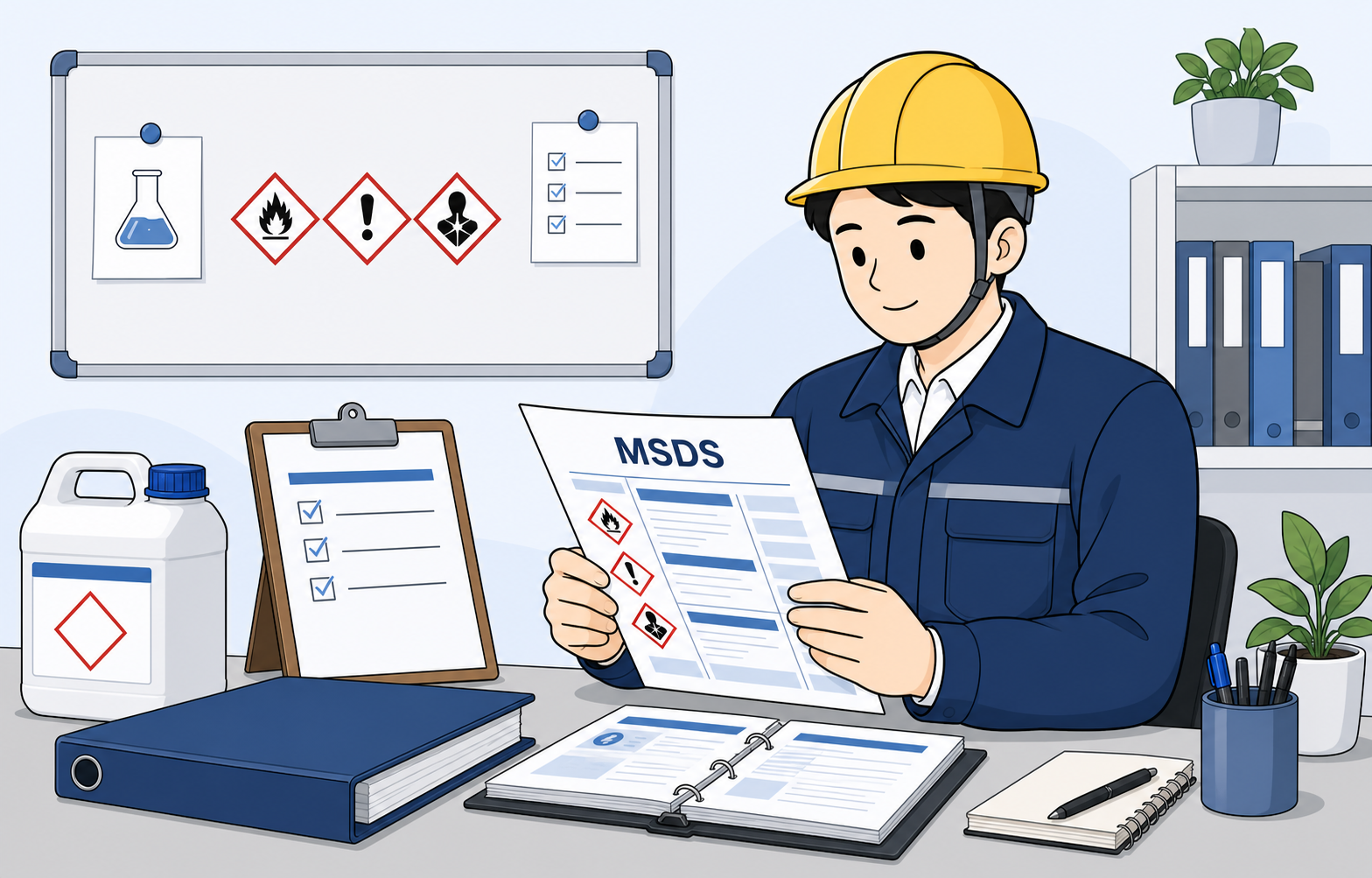 MSDS 공식자료 모음: 경고표지·개정 서식·검토 안내서