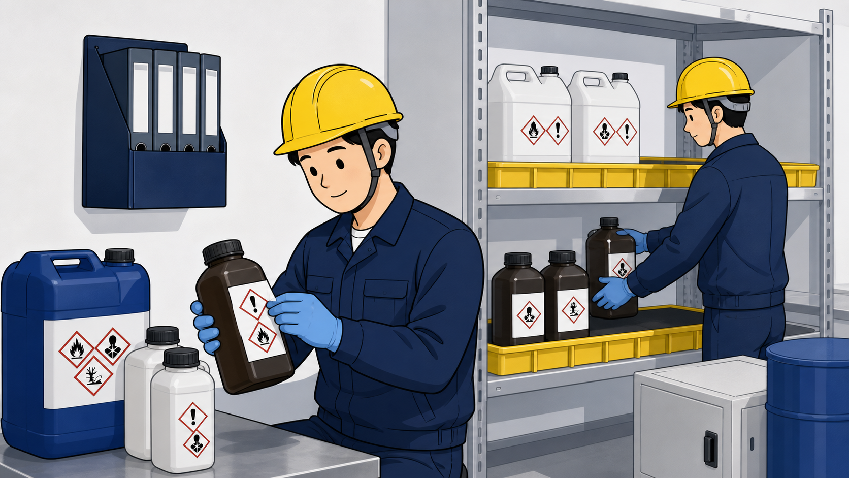 MSDS 경고표지 설치방법: 용기·공정·게시장소 기준