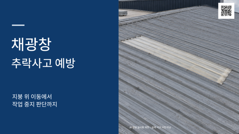 채광창 추락사고 예방 교육자료 PDF: 1시간·2시간 강의안