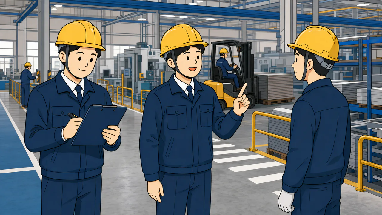 사업장 순회점검 운영: 준비·현장관찰·근로자 질문·개선종결