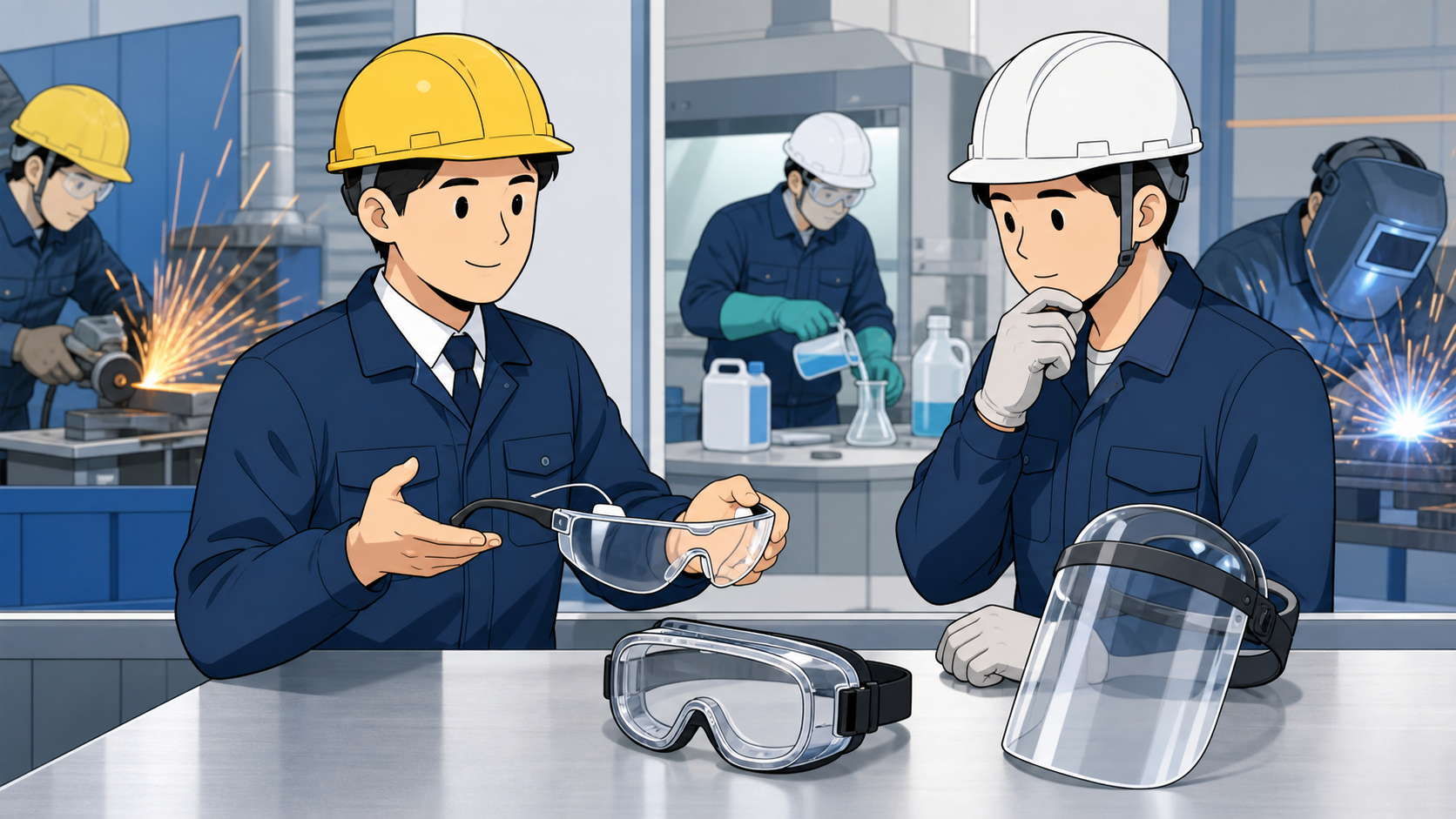 보안경 세척 방법: 김서림 방지 코팅과 긁힘 확인 순서